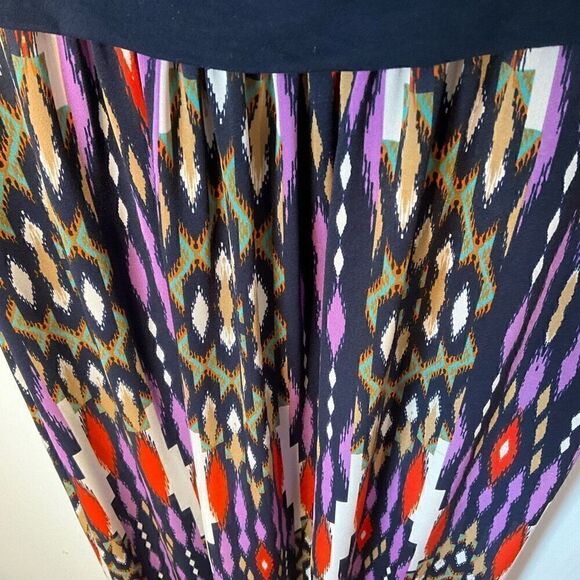 Gilli Sima VNeck 3/4 Sleeve Printed Maxi Dress, large - Picture 9 of 16